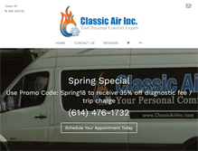 Tablet Screenshot of heatingcoolingcolumbus.com